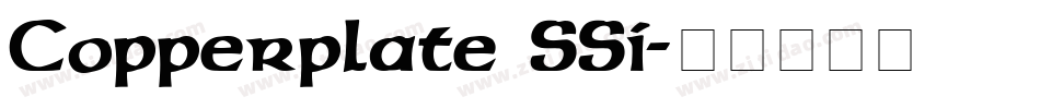 Copperplate SSi字体转换